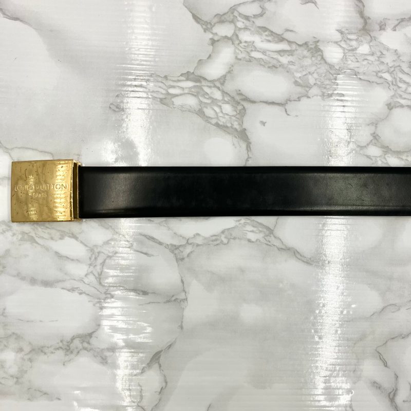Louis Vuitton Belt 35MM Sanctuary Slender M9906 Damier Amphini 85/34 Black/SV G Fashion DressBeautiful Preservation Bag Box - Image 6