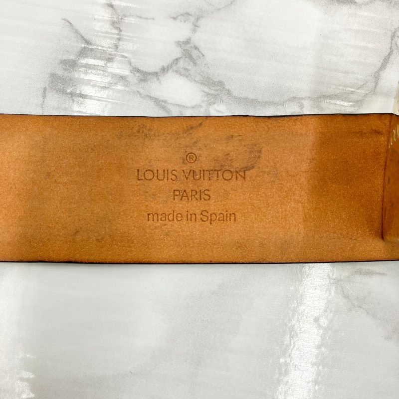 Louis Vuitton Belt 35MM Sanctuary Slender M9906 Damier Amphini 85/34 Black/SV G Fashion DressBeautiful Preservation Bag Box - Image 14