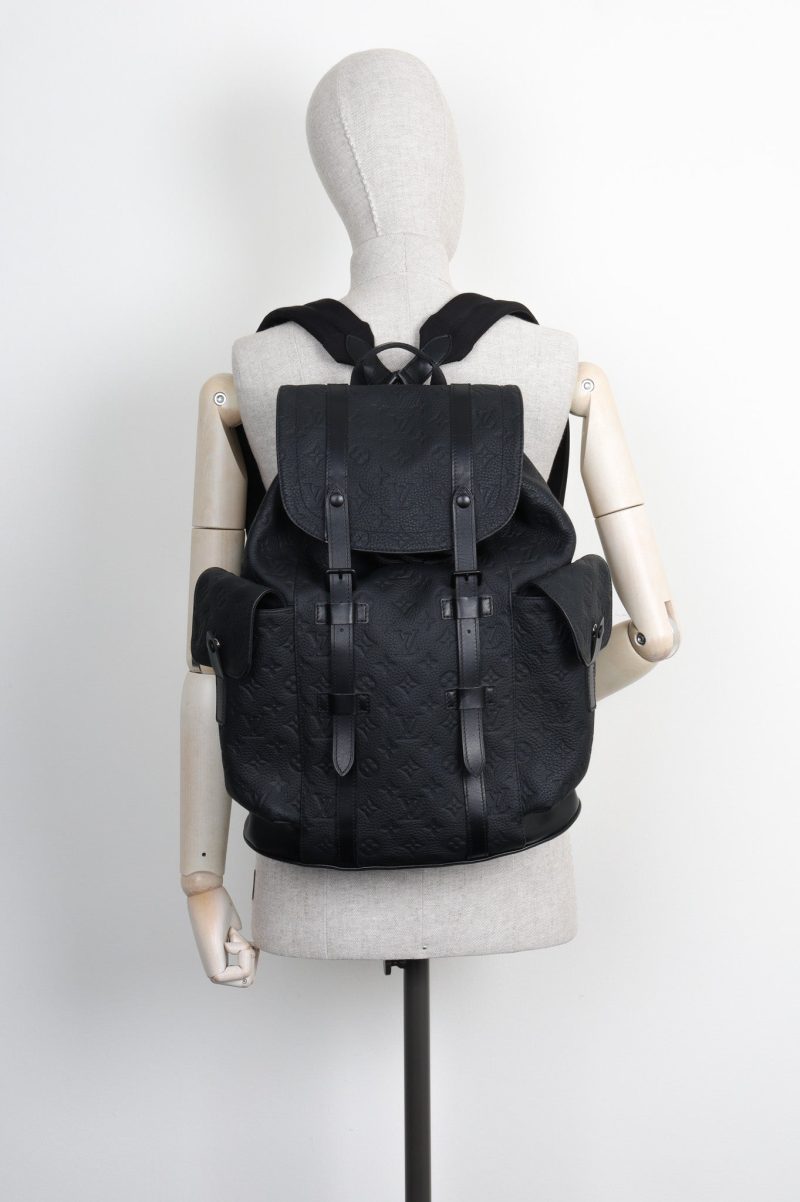 LOUIS VUITTON Christopher MM Backpack Black - Image 2