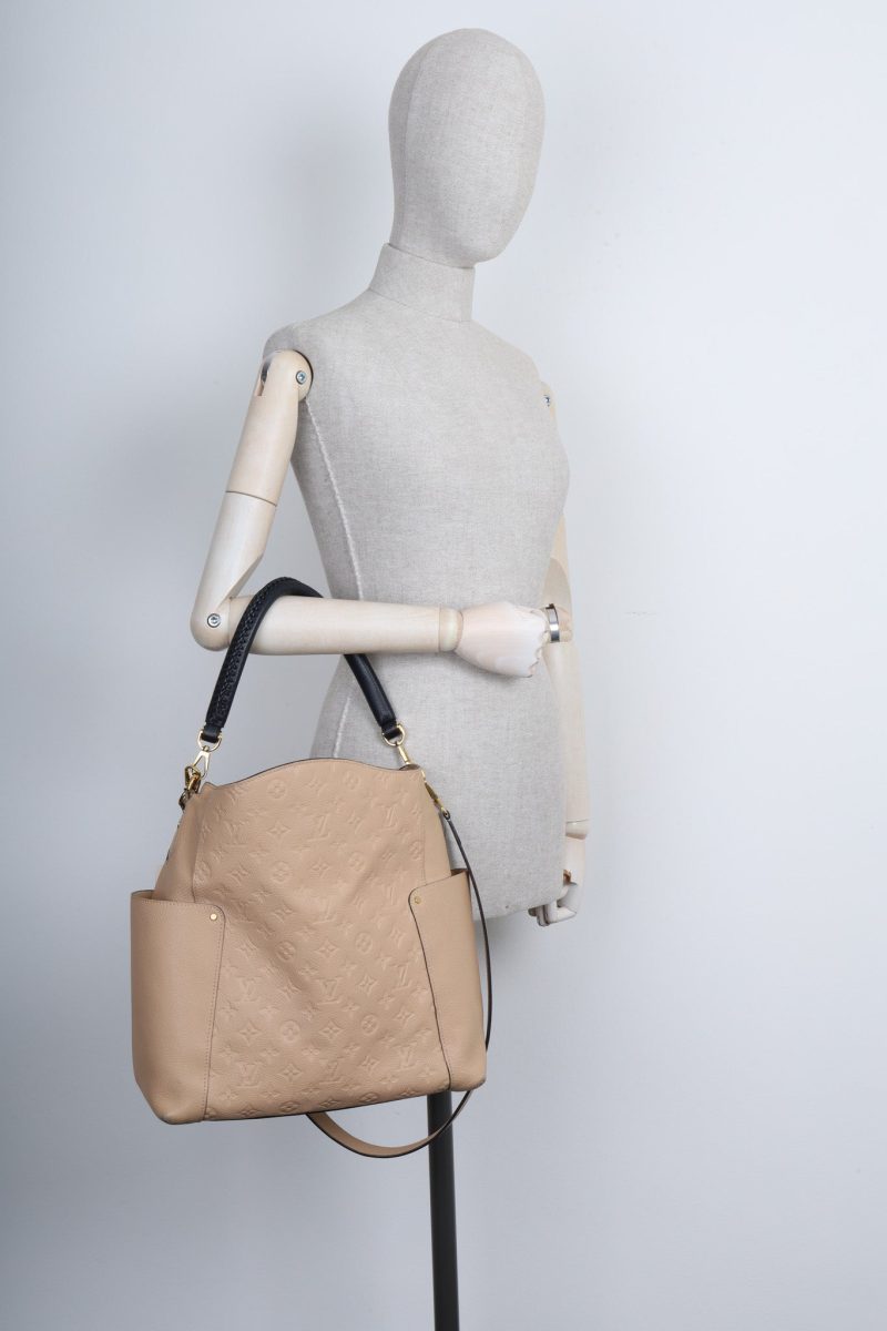 LOUIS VUITTON Bagatelle Beige M46112 Monogram Empreinte Leather Size NM - Image 2