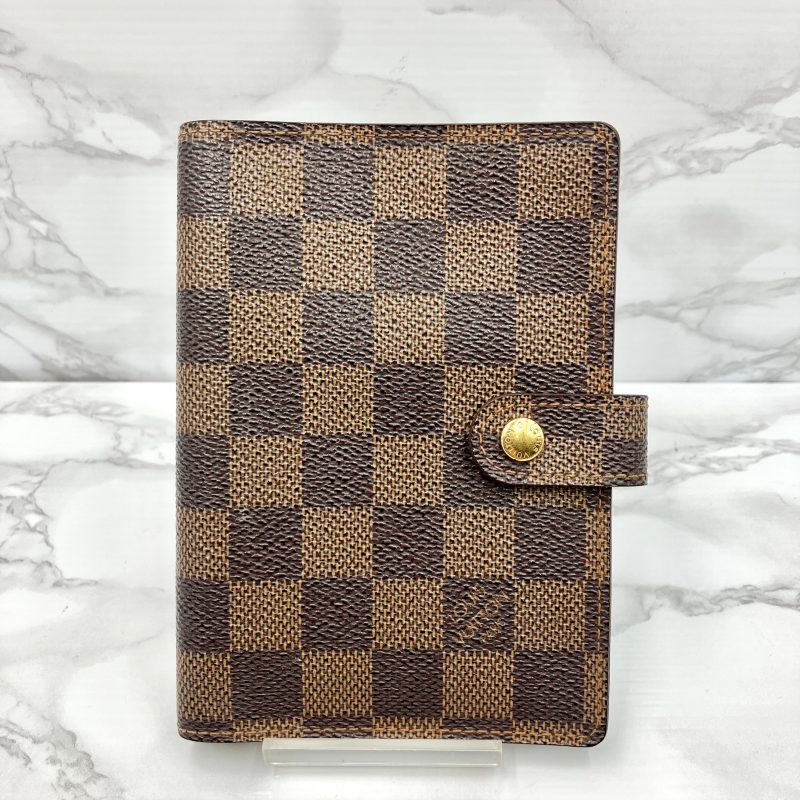 Louis Vuitton Damier Agenda PM Handbook Cover 6 s R20700 Brown PVC LeatherLouis Vuitton