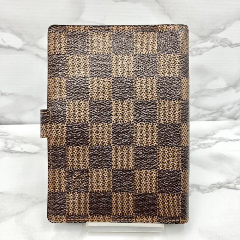 Louis Vuitton Damier Agenda PM Handbook Cover 6 s R20700 Brown PVC LeatherLouis Vuitton - Image 2