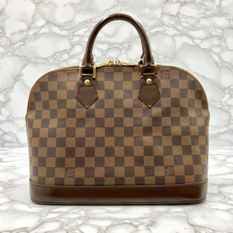Louis Vuitton Damier Alma PM Hand Bag Brown N51131 - Image 2