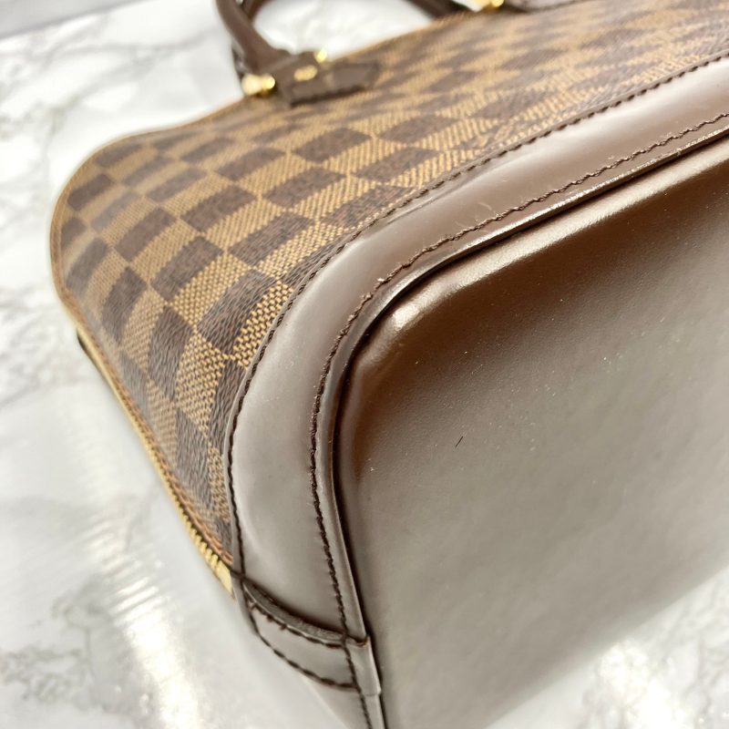 Louis Vuitton Damier Alma PM Hand Bag Brown N51131 - Image 7