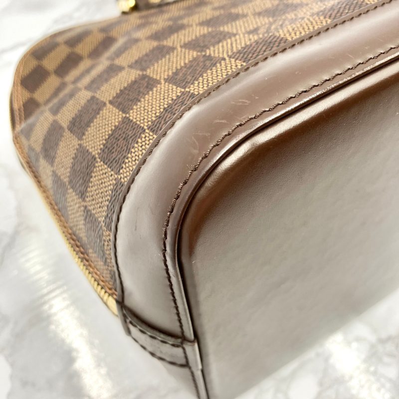 Louis Vuitton Damier Alma PM Hand Bag Brown N51131 - Image 9