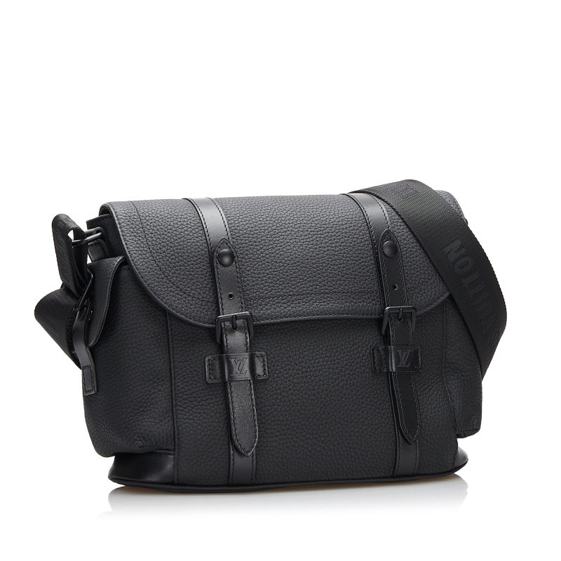 Louis Vuitton Christopher Messenger Bag Black Taurillon - Image 2