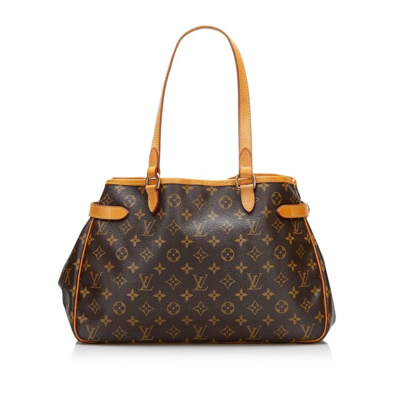 Brown Louis Vuitton Monogram Batignolles Horizontal Tote Bag - Image 3