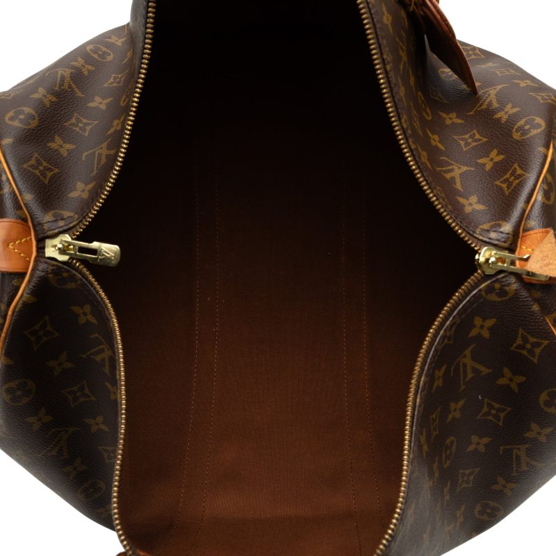 Brown Louis Vuitton Monogram Keepall 50 Travel Bag - Image 5