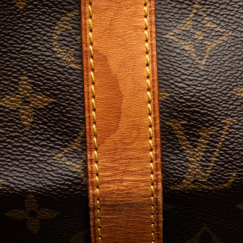 Brown Louis Vuitton Monogram Keepall 50 Travel Bag - Image 9