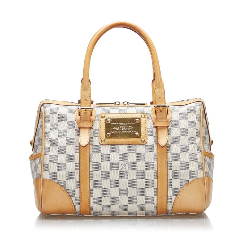 Louis Vuitton Berkeley MM Azur Damier Boston Shoulder Bag LV-0918N-0003 - Image 2