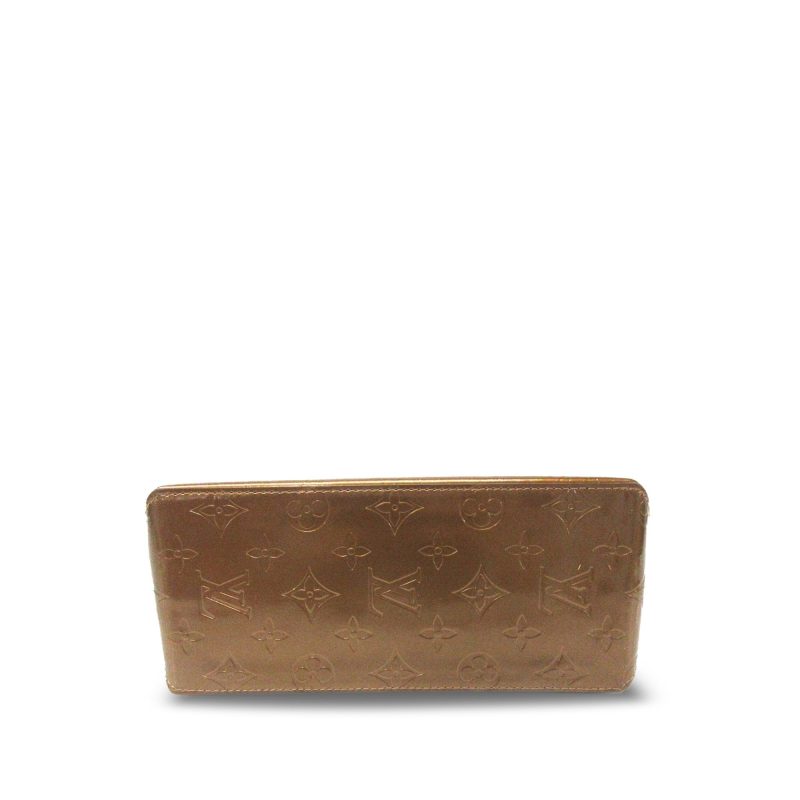 Brown Louis Vuitton Monogram Vernis Zippy Wallet - Image 4