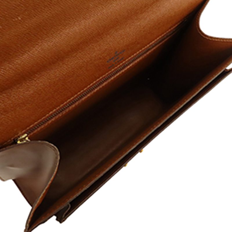 Brown Louis Vuitton Monogram Montaigne MM Satchel - Image 4