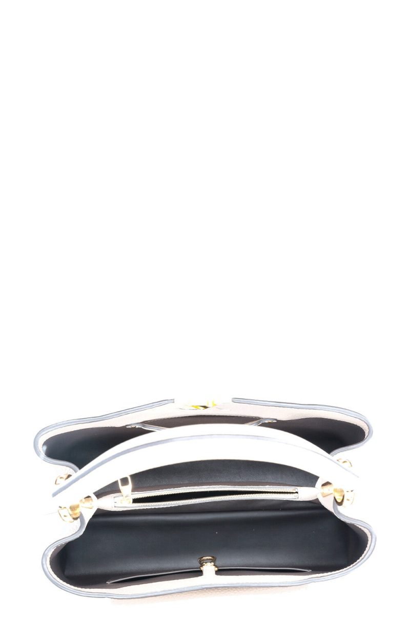 LOUIS VUITTON Capucines GM Leather Beige - Image 11