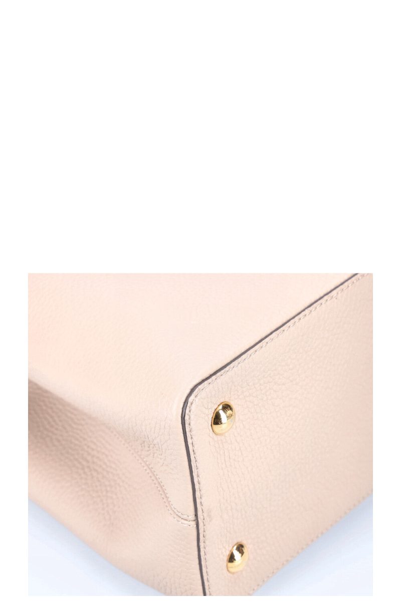 LOUIS VUITTON Capucines GM Leather Beige - Image 9