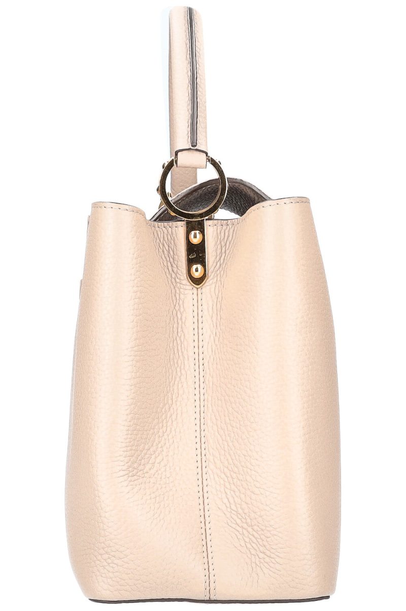 LOUIS VUITTON Capucines GM Leather Beige - Image 5