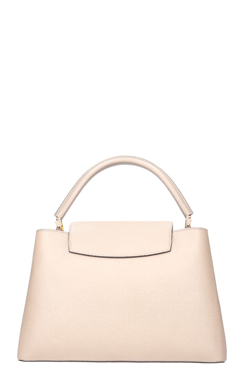 LOUIS VUITTON Capucines GM Leather Beige - Image 4