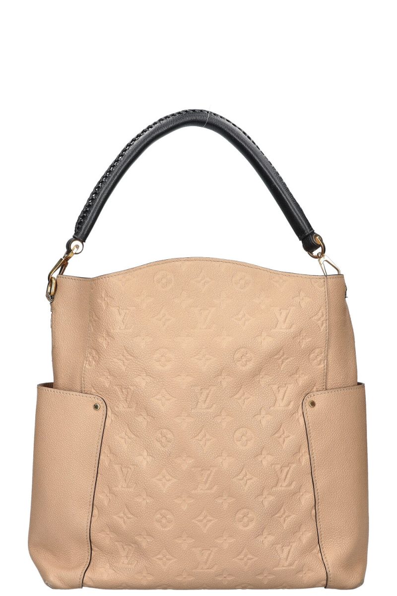 LOUIS VUITTON Bagatelle Beige M46112 Monogram Empreinte Leather Size NM