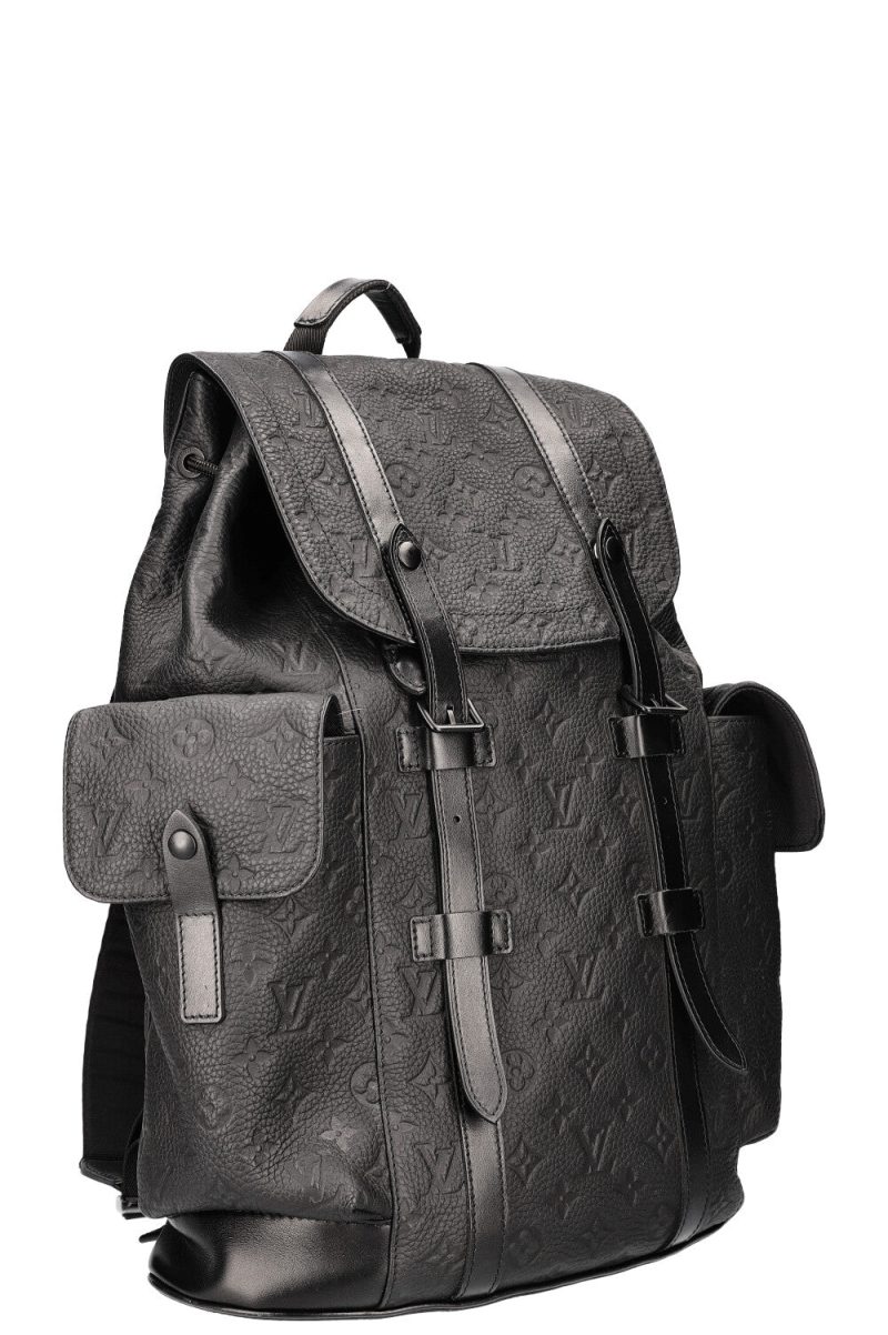 LOUIS VUITTON Christopher MM Backpack Black - Image 3