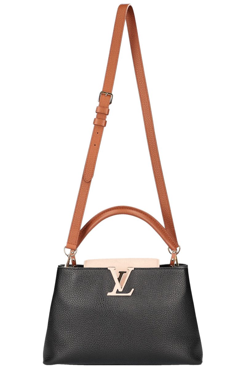 Louis Vuitton Capucines Red Leather Crossbody Bag Medium