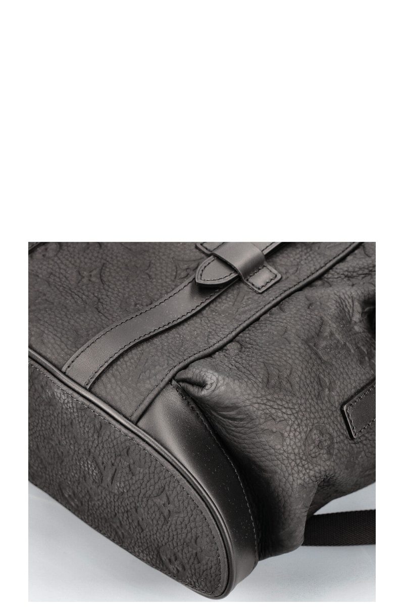 LOUIS VUITTON Christopher MM Backpack Black - Image 9