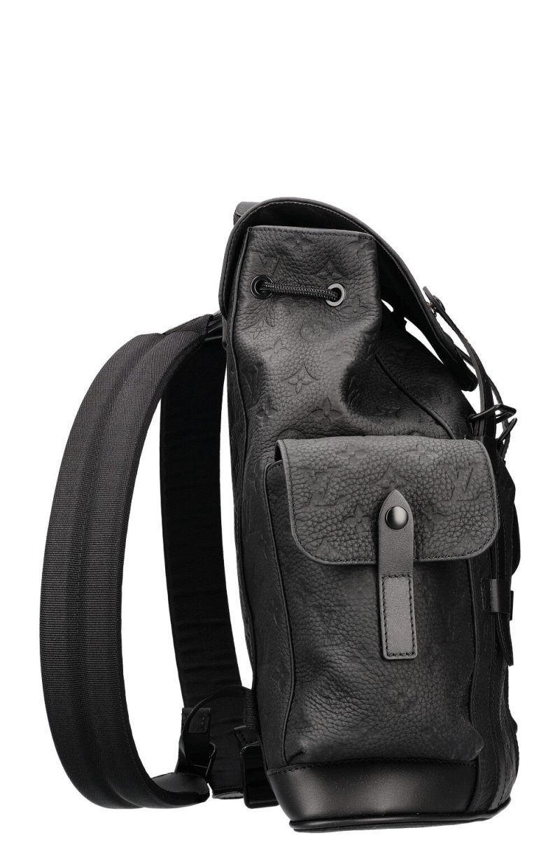 LOUIS VUITTON Christopher MM Backpack Black - Image 3