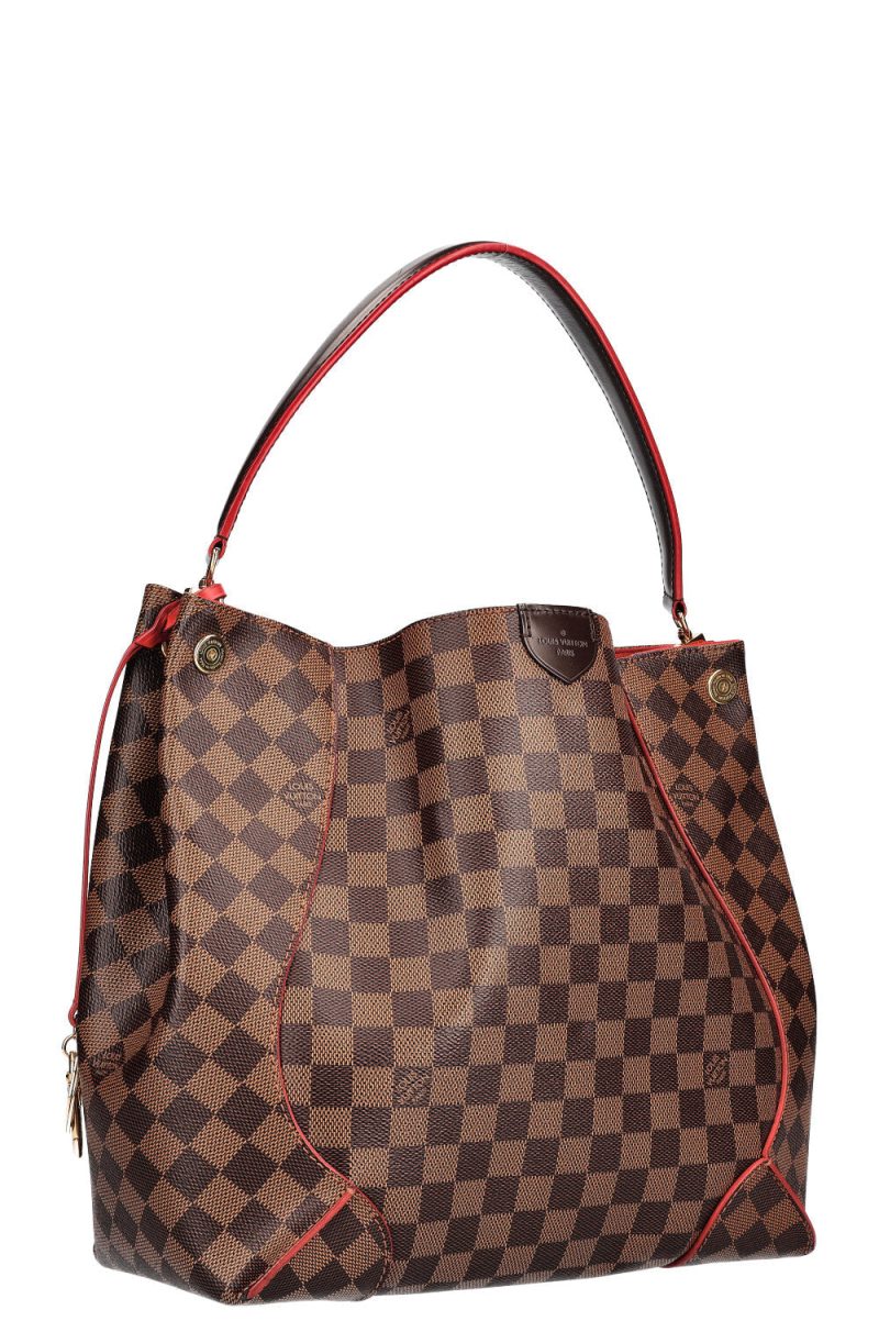 Louis Vuitton Caissa Hobo Rose Ballerine Damier Shoulder Bag - Image 3