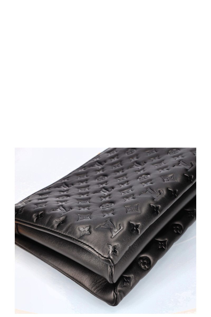 LOUIS VUITTON Coussin Noir M57790 Monogram Lambskin Size PM - Image 8
