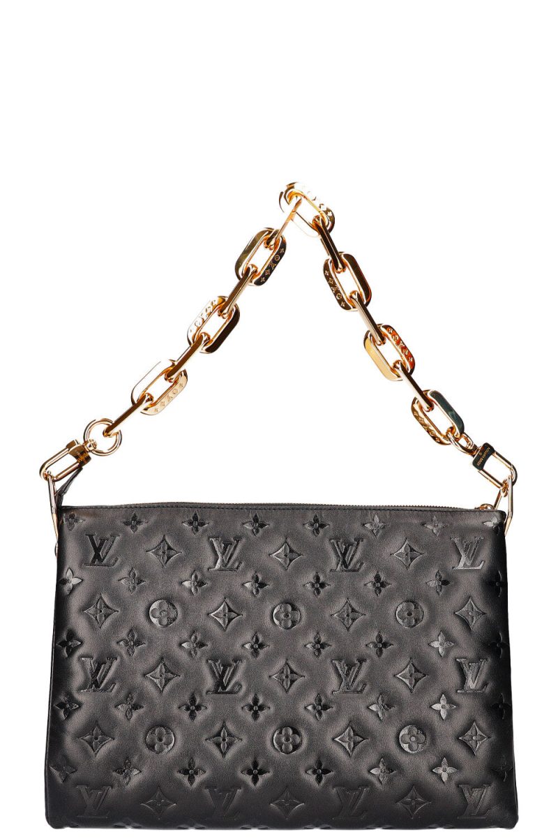 LOUIS VUITTON Coussin Noir M57790 Monogram Lambskin Size PM - Image 6