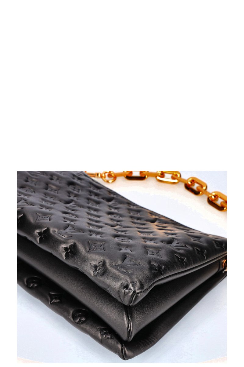 LOUIS VUITTON Coussin Noir M57790 Monogram Lambskin Size PM - Image 11