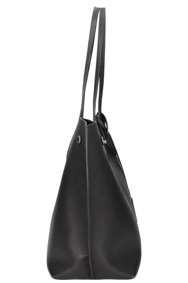 LOUIS VUITTON Lockme Go Tote Bag Leather Black - Image 4