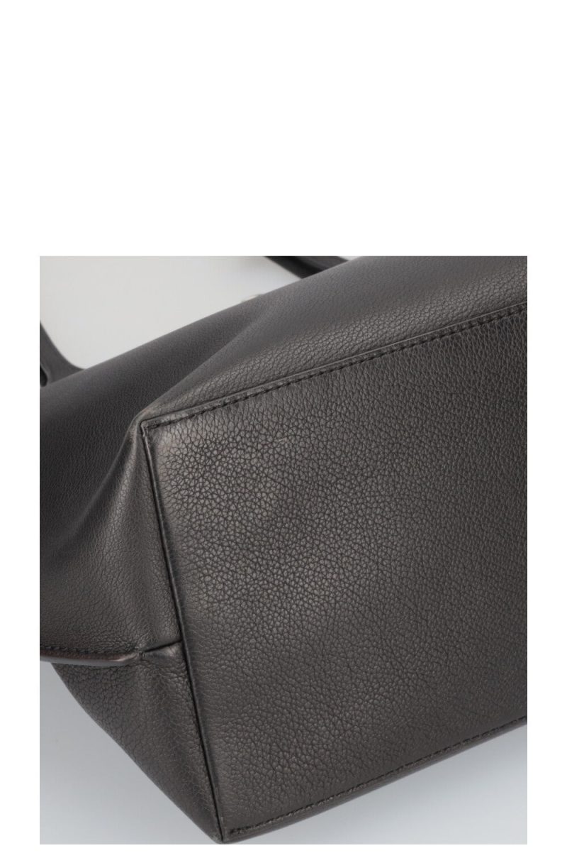 LOUIS VUITTON Lockme Go Tote Bag Leather Black - Image 7