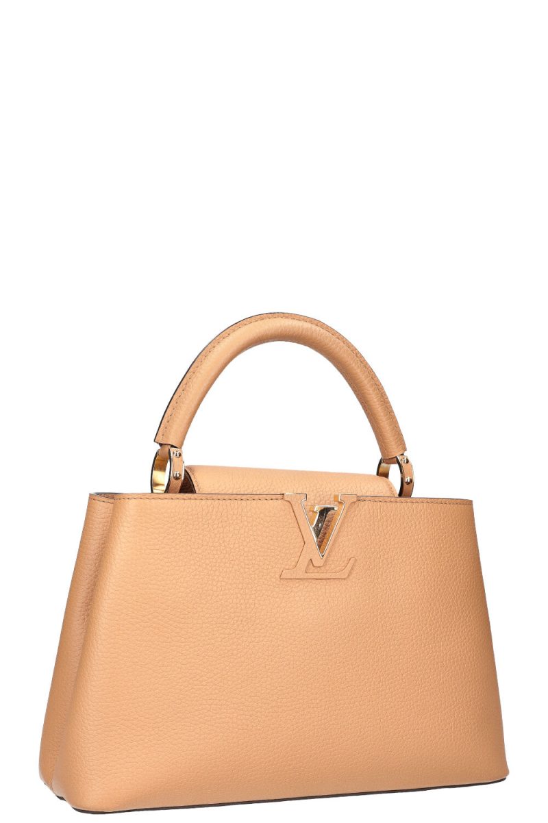 Louis Vuitton Capucines MM Beige Taurillon - Image 7