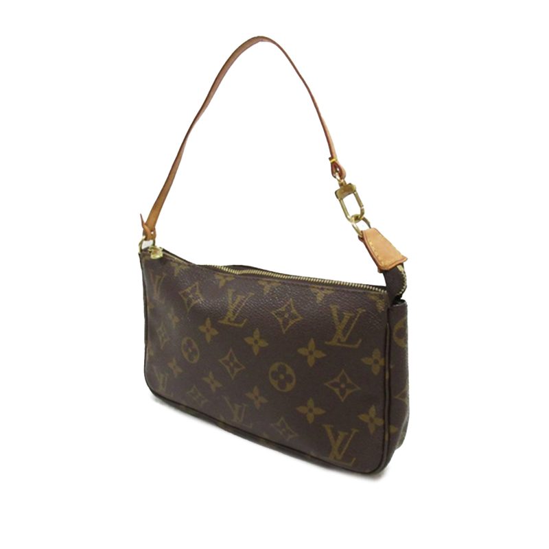Brown Louis Vuitton Monogram Pochette Accessoires Shoulder Bag - Image 2