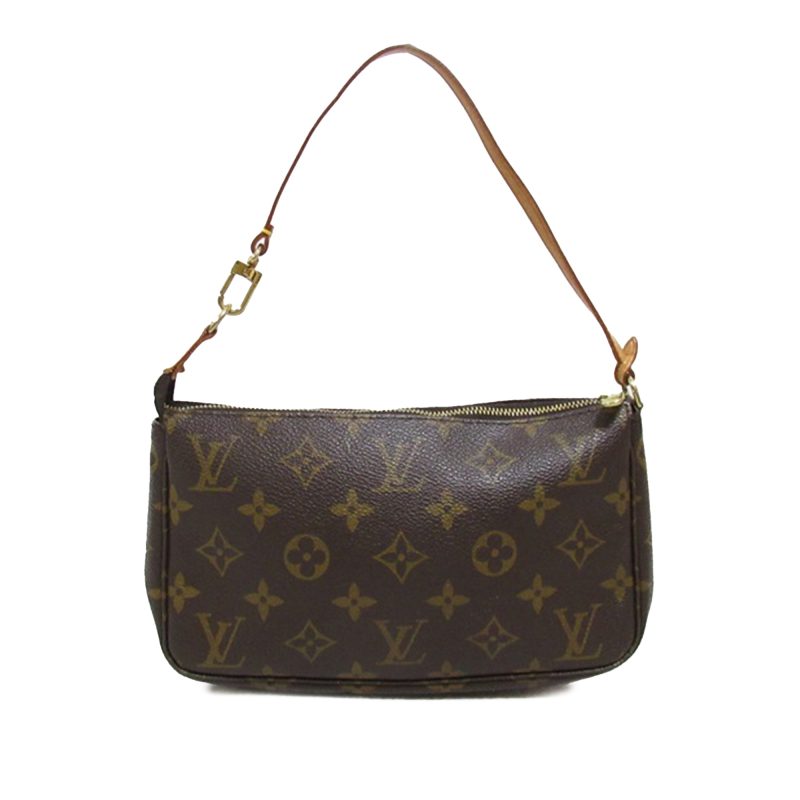 Brown Louis Vuitton Monogram Pochette Accessoires Shoulder Bag - Image 3