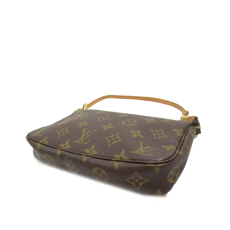 Brown Louis Vuitton Monogram Pochette Accessoires Shoulder Bag - Image 4