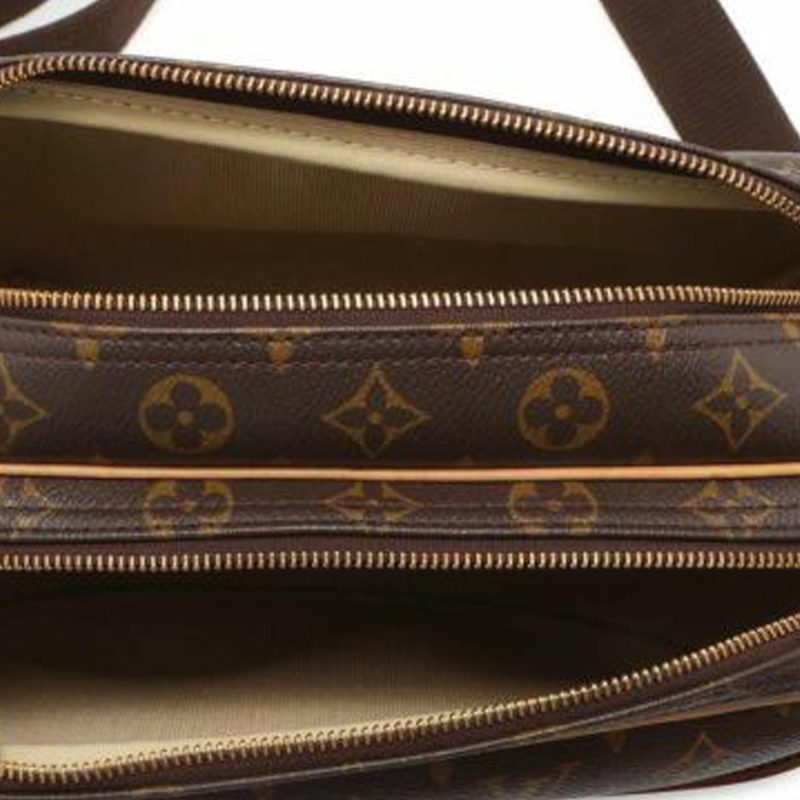 Brown Louis Vuitton Monogram Reporter PM Crossbody Bag - Image 4