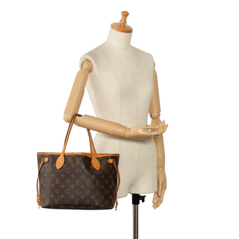 Brown Louis Vuitton Monogram Neverfull PM Tote Bag - Image 11
