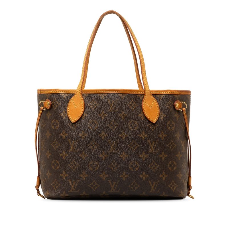 Brown Louis Vuitton Monogram Neverfull PM Tote Bag - Image 3