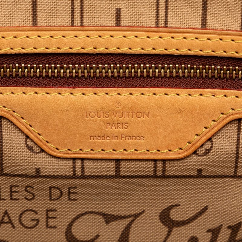 Brown Louis Vuitton Monogram Neverfull PM Tote Bag - Image 6