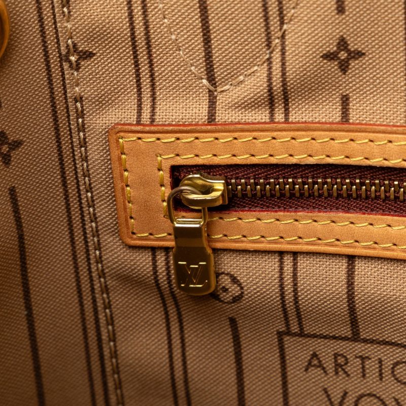Brown Louis Vuitton Monogram Neverfull PM Tote Bag - Image 8