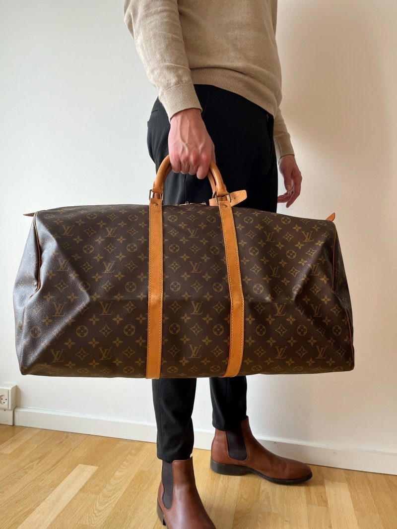 Louis Vuitton Boston Keepall Bandouliere 45 Monogram Bag #MN699 - Image 2