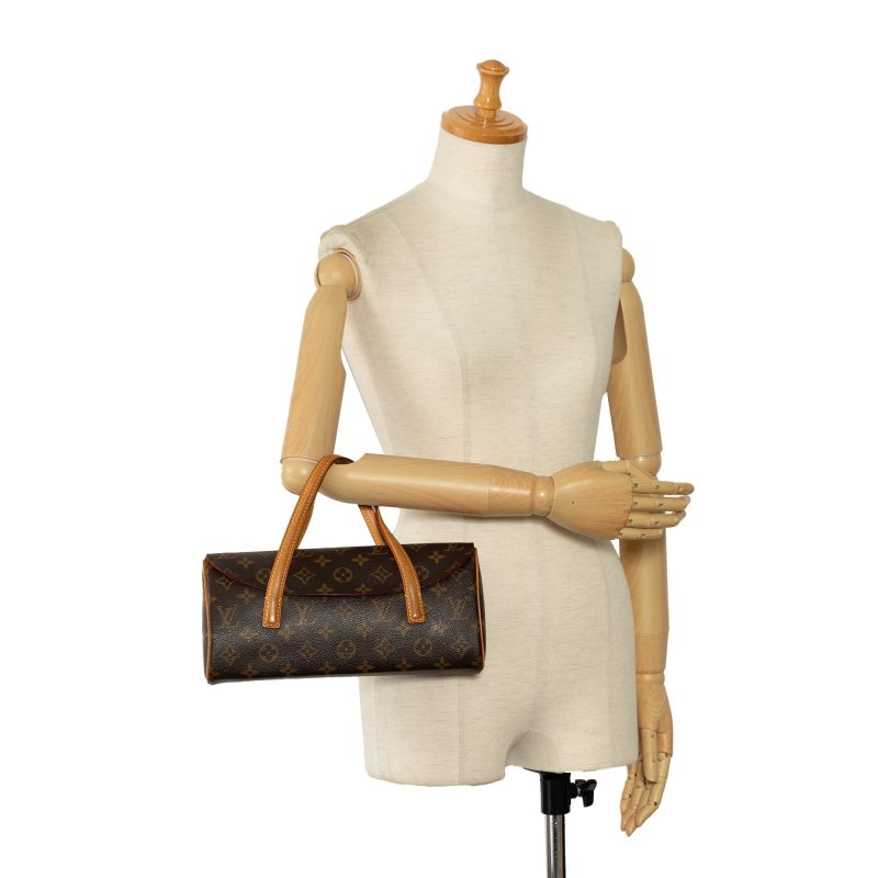 Brown Louis Vuitton Monogram Pegase 55 Travel Bag - Image 9