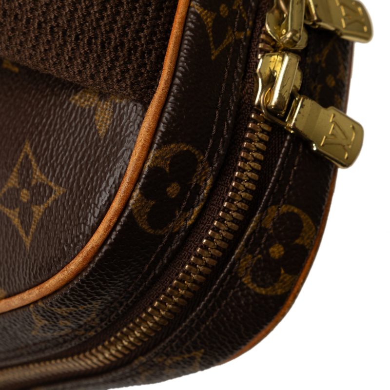 Brown Louis Vuitton Monogram Pochette Gange Crossbody Bag - Image 9