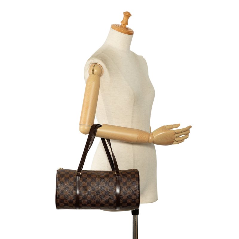 Brown Louis Vuitton Damier Ebene Pochette Accessoires Shoulder Bag - Image 11