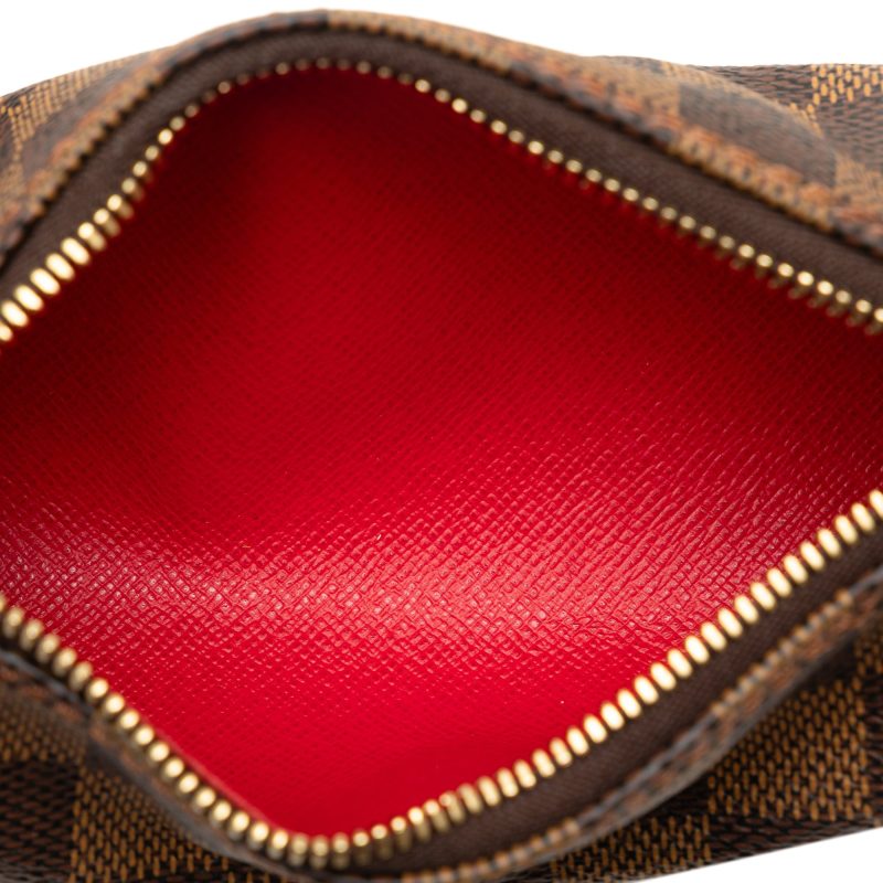 Brown Louis Vuitton Damier Ebene Pochette Accessoires Shoulder Bag - Image 9