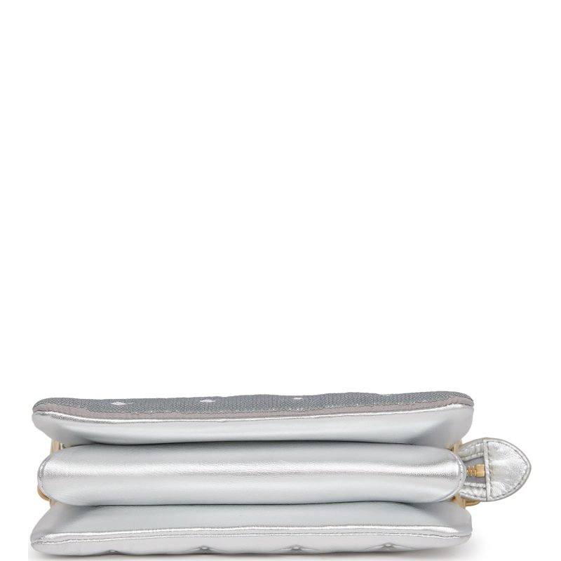 Louis Vuitton Silver Sequin Monogram Coussin BB - Image 5