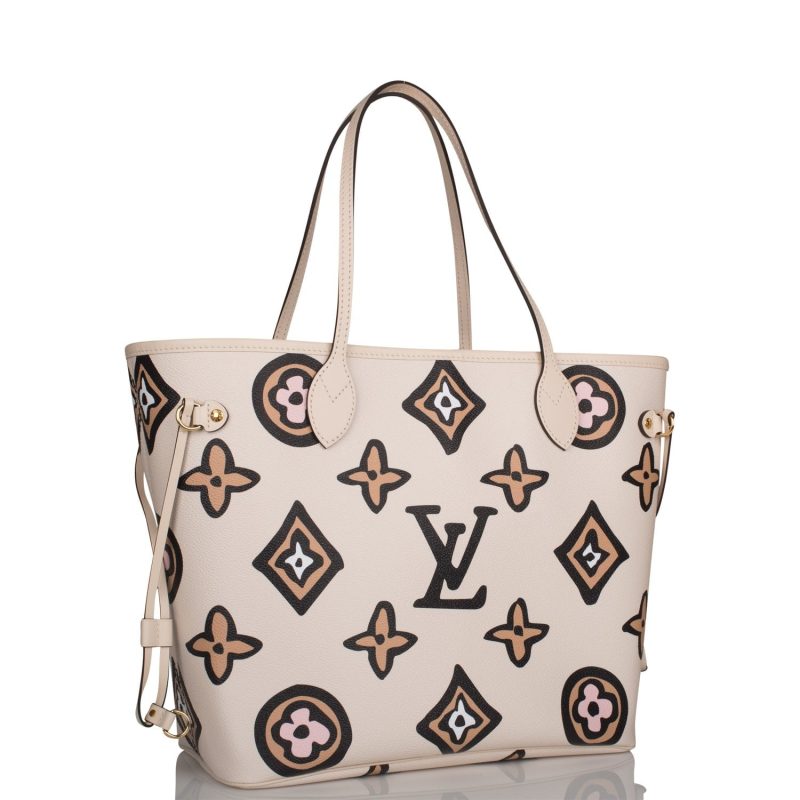 Louis Vuitton Cream Wild At Heart Giant Monogram Neverfull MM - Image 2