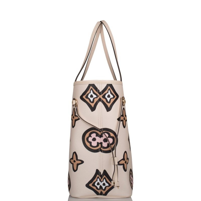 Louis Vuitton Cream Wild At Heart Giant Monogram Neverfull MM - Image 3
