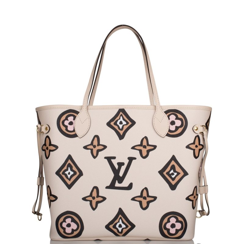 Louis Vuitton Cream Wild At Heart Giant Monogram Neverfull MM - Image 4