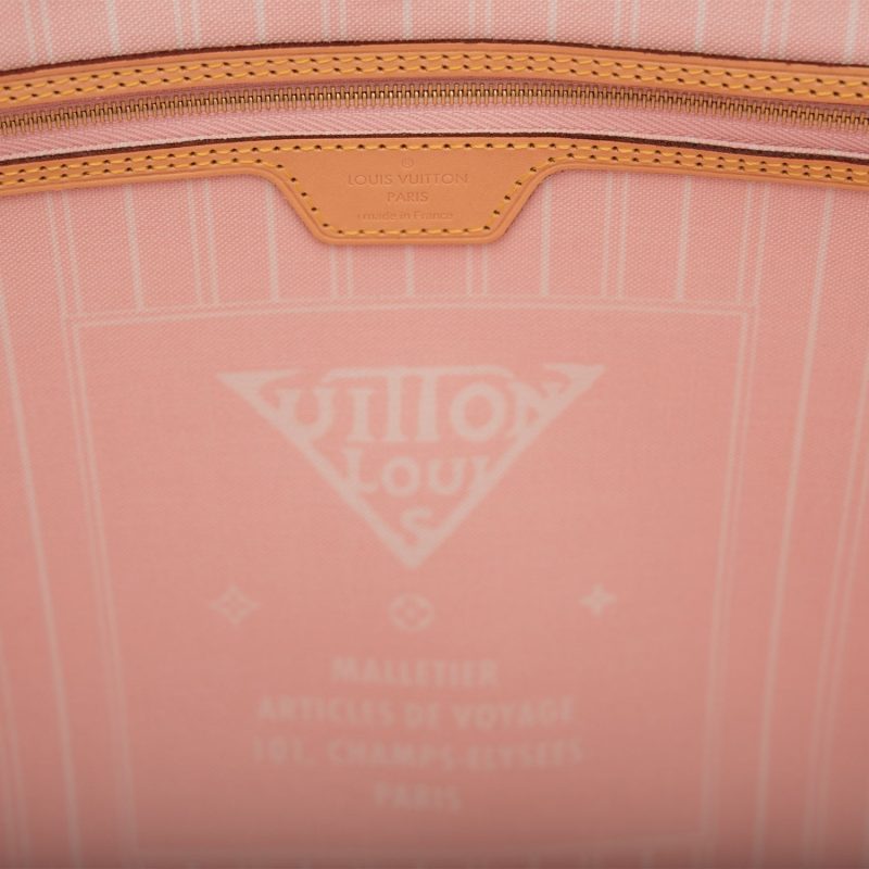 Louis Vuitton Light Pink By The Pool Giant Monogram Neverfull MM - Image 8